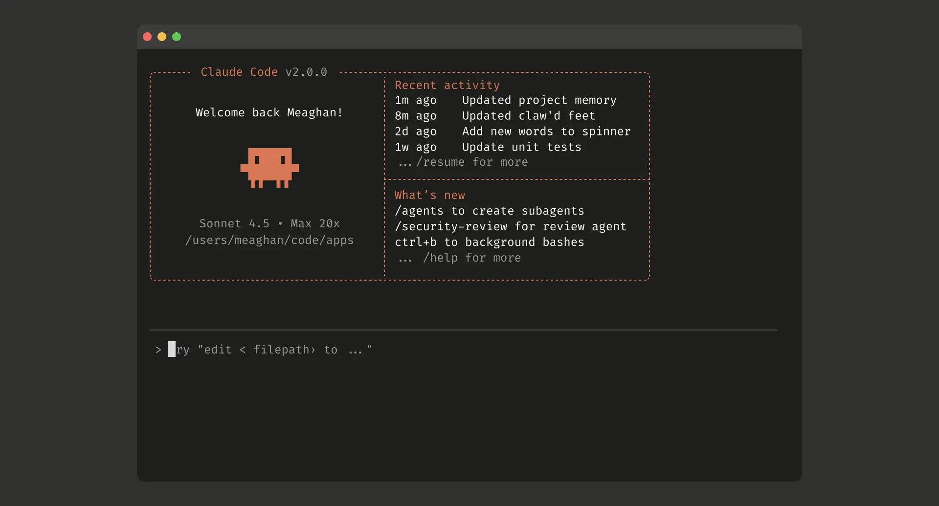 An image of the new Claude Code terminal UX